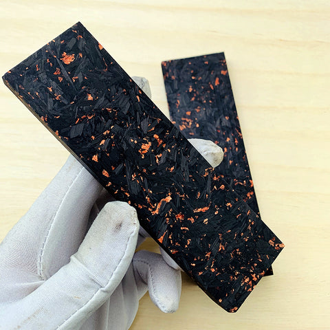 Patterned carbon fiber handle material new resin broken carbon composite material