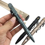 Tactical pen multi-function defense pen with LED light broken window device