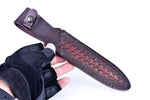 Knife Sheath Cowhide Scabbard Holster Knives Leather Holder Sheaths