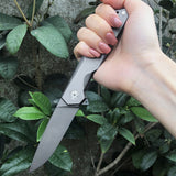 Folding knife Titanium-plated knife