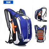 Hiking cycling backpack with helmet riding bag large capacity outdoor backpack