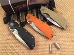 Folding knife high hardness and sharp D2 knife field straight knife G10 handle three colors