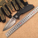 Folding knife high hardness and sharp D2 knife field straight knife G10 handle three colors