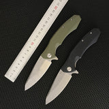 Tactical folding knife D2 steel blade G10 handle