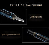 Titanium-plated multifunctional tactical pen