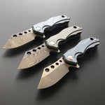 Titanium mini folding knife